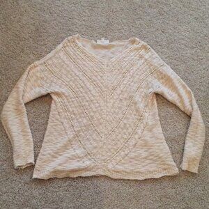Cream knit sweater